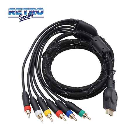 RetroScaler 1.8m PS2/PS3 Component Cable Provide the Sharpest Video and Sound  for Sony PlayStation 2/3 Game Console ► Photo 1/5