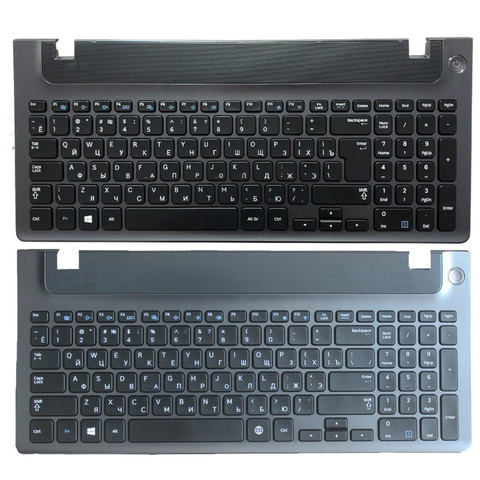 Russian laptop keyboard with frame for samsung NP 355E5C NP355V5C NP300E5E NP350E5C NP350V5C BA59-03270C RU layout ► Photo 1/6