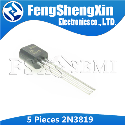 5pcs 2N3819 TO-92 3819 TO92    N-channel J-FET ► Photo 1/1