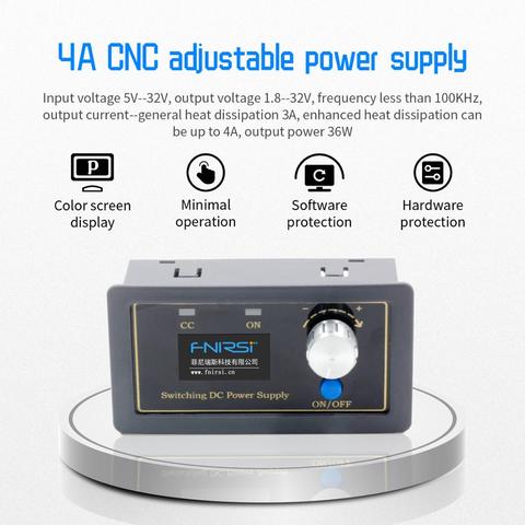 CNC DC DC Buck Boost Converter CC CV 0.5-30V 4A Power Module Adjustable Regulated power supply For Solar Battery Charging ► Photo 1/6