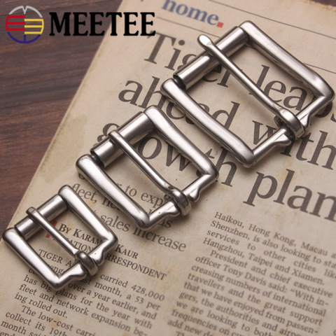 Meetee 1pc/2pcs 17/20/26/34/38mm Stainless Steel Belt Buckle Head Bag Strap Adjust Pin Buckles DIY Luggage Hardware Accessories ► Photo 1/6