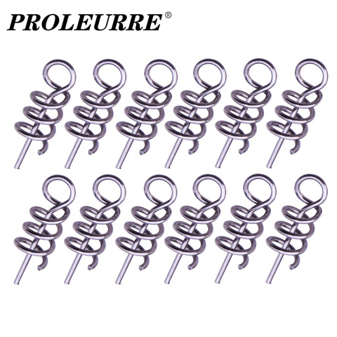 50 or 100pcs/Lot Spring Lock Pin Crank Hook Fishing Connector Stainless Steel Swivels & Snap Soft Bait Fishing Accessories Pesca ► Photo 1/6