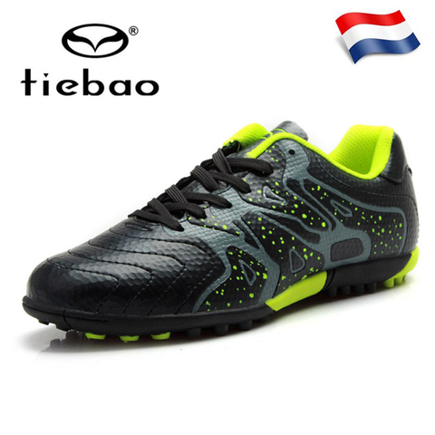 TIEBAO Soccer Shoes Adult Teenagers Sports Football Boots TF Turf Sneakers Atheletic Football Boots Parent-Kid Shoes EU30-45 ► Photo 1/6