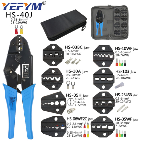 Crimping Pliers Clamp Tools Cap/coaxial Cable Terminals Kit 230mm HS-40J Multi Functional YEFYM Carbon Steel Multifunctional ► Photo 1/6