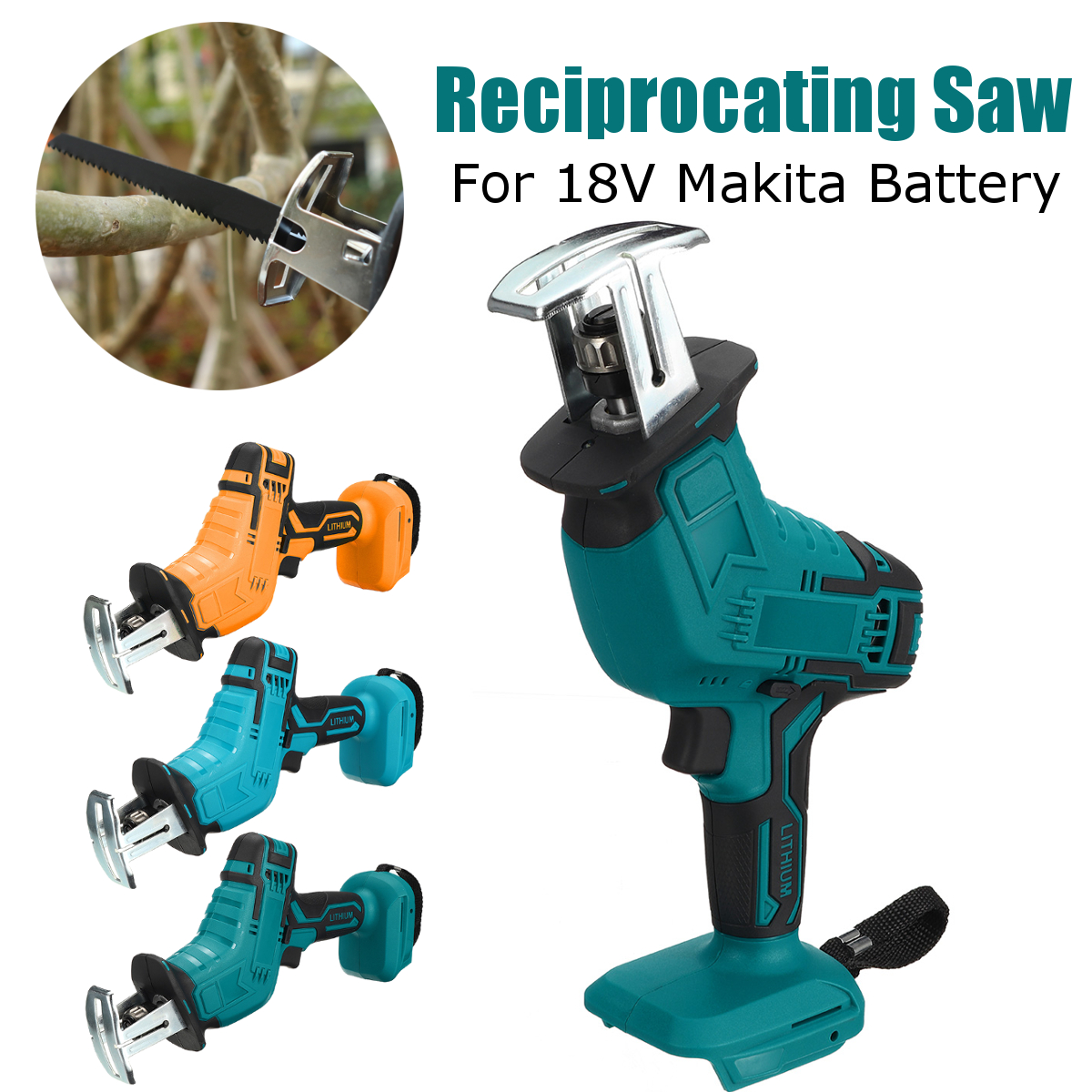 18V 3000rpm/min Electric Saw Variable Speed Reciprocating Saw Stepless Speed Change Adapted To Makita Battery DTW285Z ► Photo 1/6
