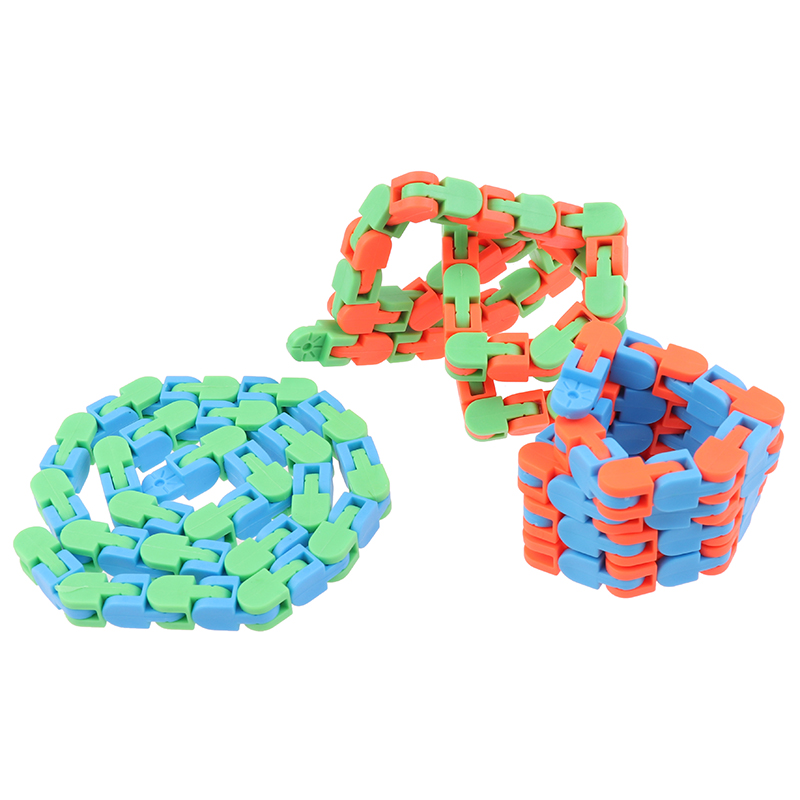 Wacky Track Snap and Click Toys Kids Autism Snake Puzzles Classic Sensory L/