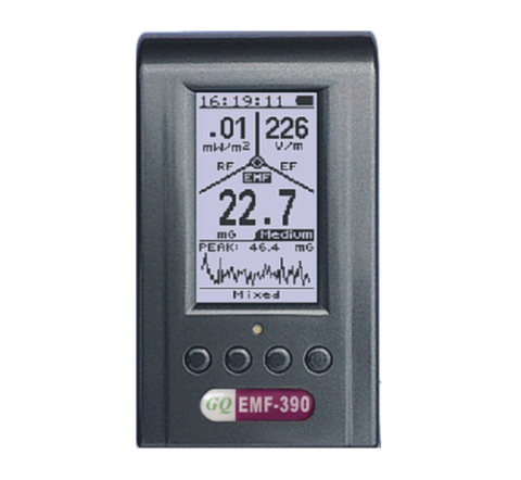 GQ EMF-390 3 in1 multi-field Electromagnetic EMF Meter 5G RF Detector Data logger ► Photo 1/6