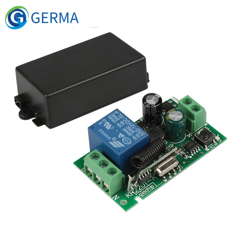 GERMA AC 250V 110V 220V 1CH 433Mhz Universal Wireless Remote Control Switch Relay Module Receiver For Garage Door Gate Motor ► Photo 1/6