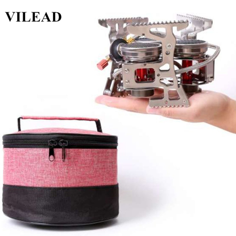 VILEAD 8000W Super Power Gas Burner Folding Outdoor Camping Stoves Cooking Windproof Butane Burners Portable Heater Furnace ► Photo 1/6