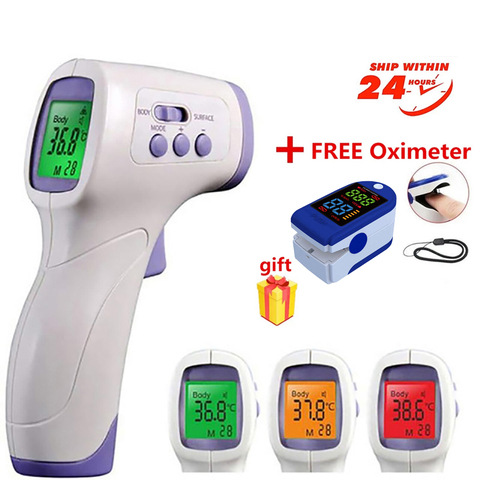 Infrared Thermometer Human Body/Forehead Non-Contact Temperature Digital IR Thermometers High Fever Forehead Thermometer ► Photo 1/6