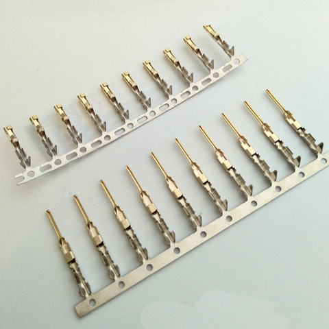 100/200pcs For Half Gold Plated Dupont Connector Need Tinniness Copper 2.54 mm Metal Terminal Femal  Or Male Pin Free Shipping ► Photo 1/1