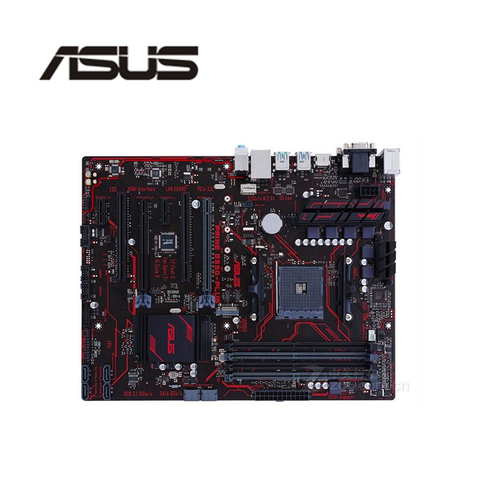 For ASUS PRIME B350-PLUS Motherboard Socket AM4 DDR4  For AMD B350M B350 Original Desktop Mainboard SATA III Used Mainboard ► Photo 1/1