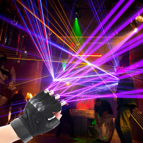 Red/Green/Purple Laser Gloves Dancing Stage gloves laser Palm Light For DJ Club/Party/Bars Stage Creative performance props ► Photo 1/6