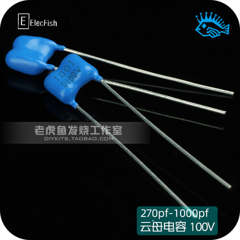 2pcs/10pcs 120pf~1000pf full range ELECFISH MBL military mica 100V 5% PCM5 ► Photo 1/1