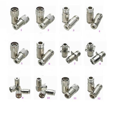 1Pcs Connector N Type Clamp For RG58 RG142 / RG8X LMR240 / RG5 RG6 / RG8 LMR400 RF Coaxial Male plug & Female jack ► Photo 1/6