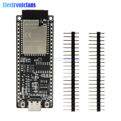 T8 ESP32-S2 ESP32-S2-WOOR V1.1 WIFI Wireless Module Type-C Connector Development Board Module with Pins for Arduino ► Photo 1/5