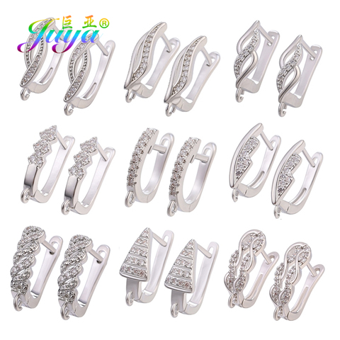 Juya DIY Schwenzy Making Supplies Gold/SilverColor Basic Bail Earring Hooks Accessories For Handmade Dangle Earrings Making ► Photo 1/6