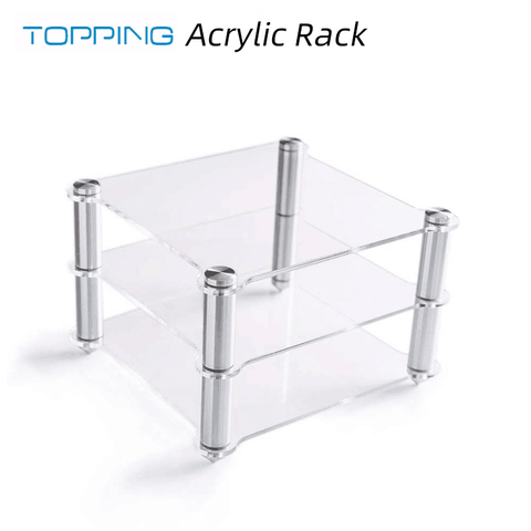 TOPPING Acrylic Rack For D30 Decoder A30 HIFI Amplifier Amp rack Transparent equipment two-layer Rack ► Photo 1/6