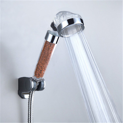High Turbo Pressure Negative Ion Shower Head  Bathroom Water Saving Filter Handheld Spray Nozzle  250*60*60mm ► Photo 1/6