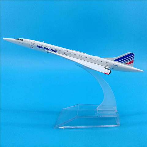 1:400 Scale 15CM Concorde Air France Plane Model 1976-2003 Diecast Aircraft Toy With Wheel Airplane Supersonic Airliner Kid Gift ► Photo 1/1