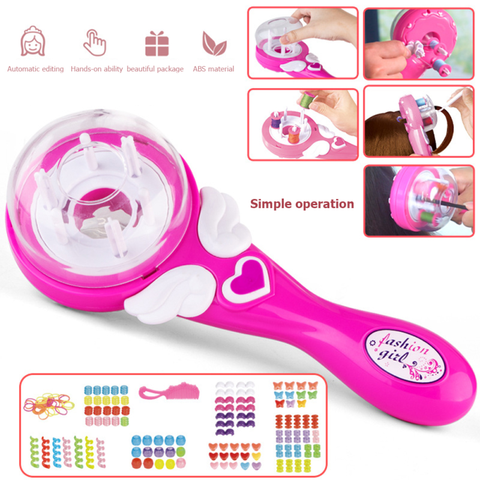 Girls Electric Automatic Hair Braid DIY Stylish Braiding Hairstyle Tool Twist Braider Machine Weave Roller Pretend Kids Toys ► Photo 1/6