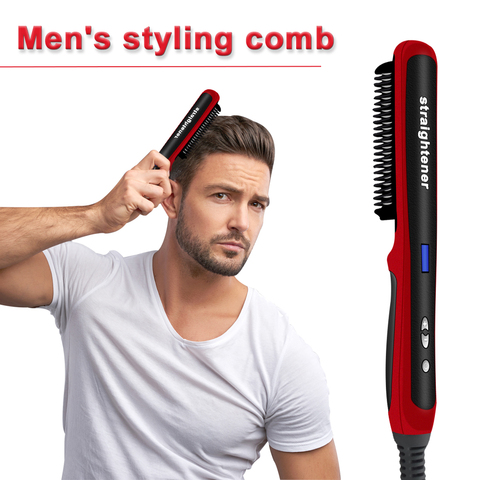 Multifunctional Hair Comb Brush Beard Straightener Hair Straighten  Straightening Comb Hair Curler Quick Hair Styler For Men - Price history &  Review | AliExpress Seller - Dearkylie Store 