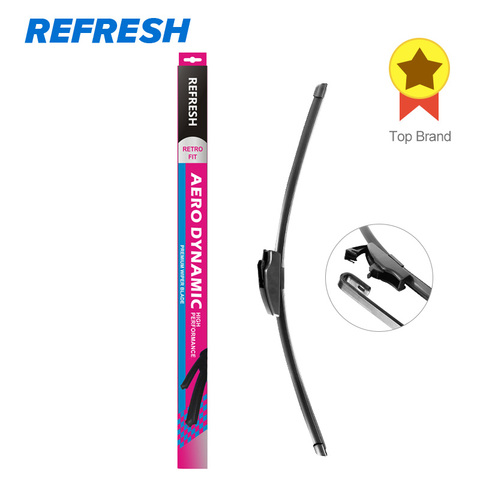 REFRESH Aerodynamic Windscreen Wiper Blade Fit Standard Hook Arms for Toyota Corolla KIA Sportage Honda CRV - ( Pack of 1 ) ► Photo 1/5