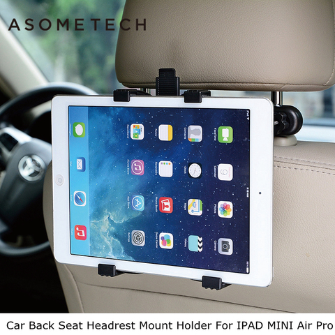 ASOMETECH Car Back Seat Headrest Mount Holder For iPad 2 3/4 Air 1 2 ipad mini 1/2/3/4 SAMSUNG Mipad 2 Tablet PC Stands Bracket ► Photo 1/6