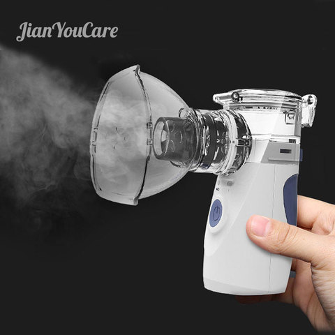 Health Care Mini Handheld portable Inhale Nebulizer silent Ultrasonic inalador nebulizador Children Adult Rechargeable Automizer ► Photo 1/6
