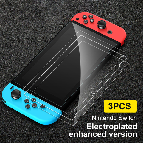 3PCS Screen Protectors Film 0.3mm 9H HD Tempered Glass Film For Nintend Switch Console NS NX For Nintendo Switch Accessories ► Photo 1/6