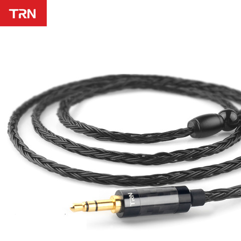 TRN T2 s 16 Core Silver Plated HIFI Upgrade Cable 3.5mm Plug 0.75MM Connector For TRN VX M10 BA5 ST1 KZ ZSX ZS10 PRO ZAX CCA C12 ► Photo 1/6