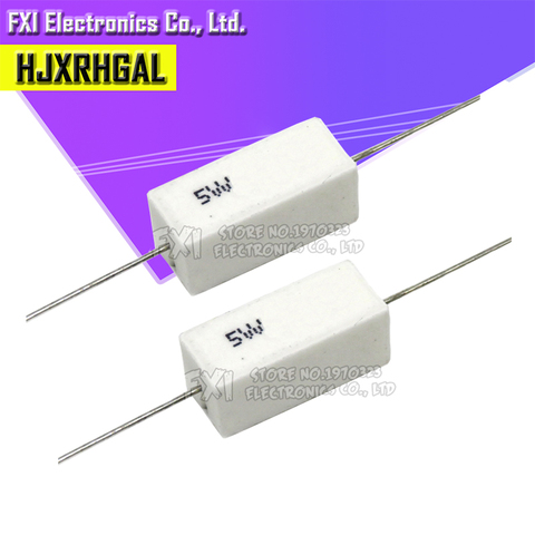 10pcs 5W 0.1 ohm Cement resistance 0.1R 0.1ohm ► Photo 1/2