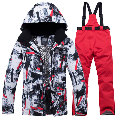 New Winter Ski Suit for Men Warm Windproof Waterproof Outdoor Sports Snow Jackets and Pants Male Ski Equipment Snowboard Jacket ► Photo 1/6