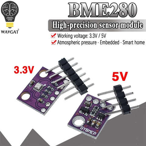 official GY-BME280-3.3 BME280 5V 3.3V Digital Sensor Temperature Humidity Barometric Pressure Sensor Module I2C SPI 1.8-5V ► Photo 1/6