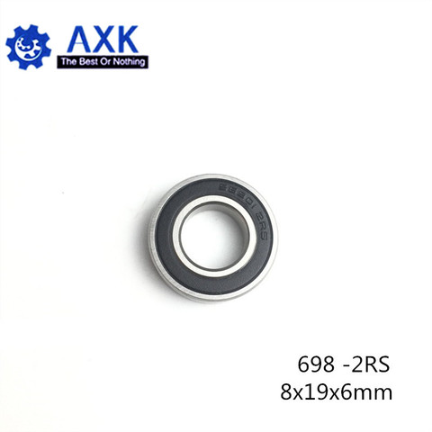 698-2RS Bearing ABEC-1 10PCS 8x19x6 mm Miniature 698RS Ball Bearings 619/8RS Z2V1  698 2RS ► Photo 1/5