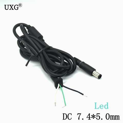 5ft 1.5M 7.4 x 5.0 mm Power DC Jack Charger Adapter Plug Cord Connector Cable Power Supply Cable with LED Light for Dell Laptop ► Photo 1/5
