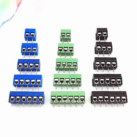 10 PCS KF301- 2P screw 5.0mm terminal block 2 Pin 3 Pin pcb terminal block Connector ► Photo 1/4