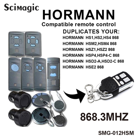 Hormann hsm2 hsm4 868 MARANTEC Digital D321D384 868 D302 868MHz Remote Control Garage Door HORMANN MARANTEC Remote Garage Gate ► Photo 1/6