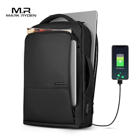 Mark Ryden Travel Backpack Large Capacity Teenager Male Mochila Anti-thief Bag USB Charging 15.6 inch Laptop Backpack Waterproof ► Photo 1/6