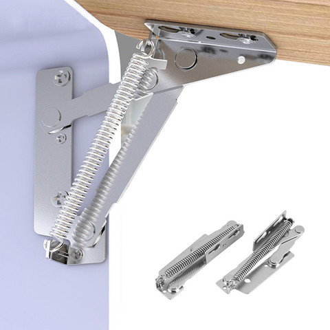 2pcs Folding Sofa Bed spring hinge 10KG 80 degree Cabinet Door Lift Up Stay Flap Top Support Hinges Furniture Hardware bisagra ► Photo 1/6