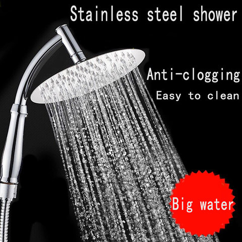 Stainless steel Shower Head 6/8 inch large shower head Rainfall Shower Head shower hand shower top shower head ► Photo 1/6