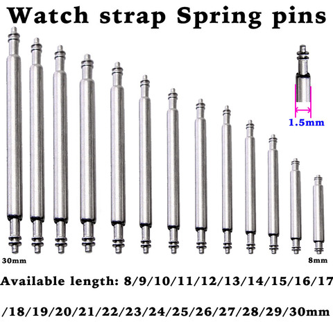 8 to 16 17 18 19 20 21 22 23 24 25 26 27 28 29 30mm Spring Bar for Watch Band Strap Spring Pins Repair Tool Release Pin ► Photo 1/6