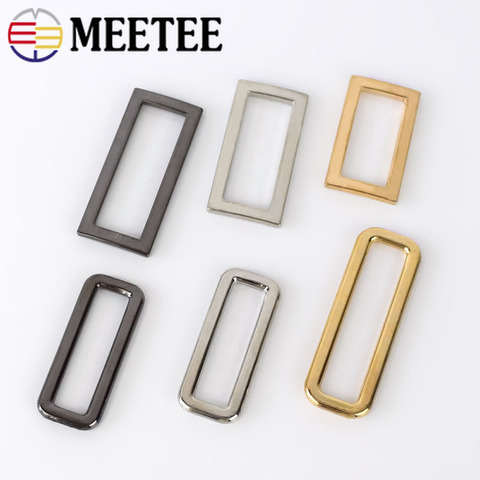 Meetee 10pcs 20-40mm Metal Luggage Accessories O D Ring Bag Connect Buckle DIY Backpack Leather Craft Strap Hang Decor Material ► Photo 1/6