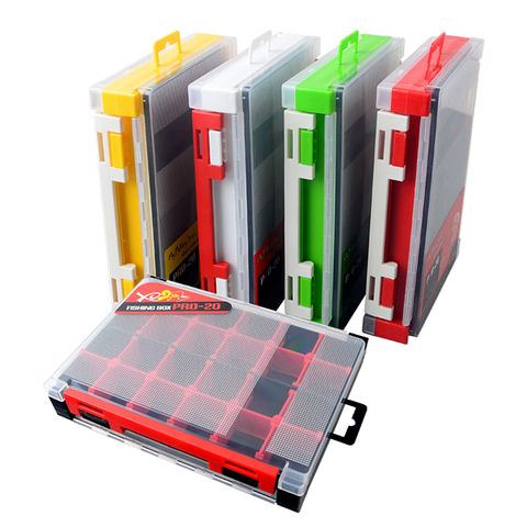 Double Sided Fishing Tackle Box Storage Trays with Removable Dividers Fly Fishing Lures Hooks Organizer Box Case ► Photo 1/5