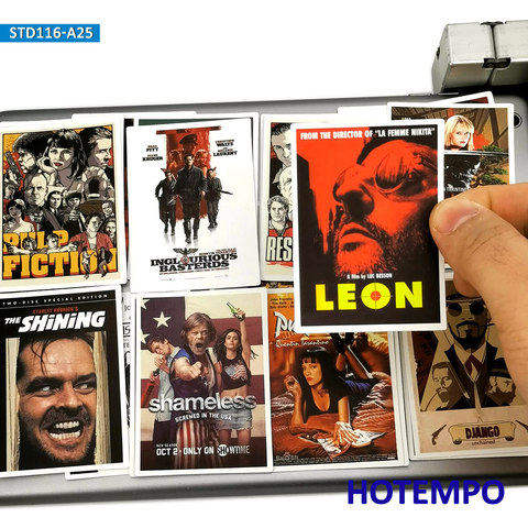25pcs Classic Movie Posters Decal Stickers Pulp Fiction Godfather for Mobile Phone Laptop Suitcase Skateboard Fashion Stickers ► Photo 1/6