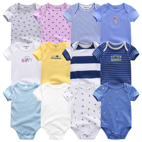 Uniesx Newborn Baby Rompers Clothing 7Pcs/Lot Infant Jumpsuits 100%Cotton Children Roupa De Bebe Girls&Boys Baby Clothes ► Photo 1/6
