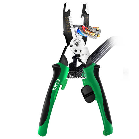 LAOA 9inch Multifunctional Needle Nose Pliers Wire Stripper Cable Cutter Clamp Electrician pliers CR-V ► Photo 1/6