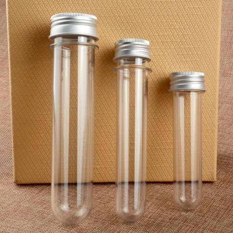 30/40/45/60/80/100ml plastic Test Tube With Screw Cap capsule PET Bottle Aluminum Cap Packing Tube With Pressure Sensitive Seal ► Photo 1/6