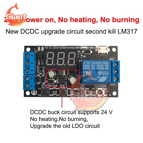 DC5-30V Fully Compatible Delay Relay Module Smart Electronics Digital Cyclic Timing Delay Timer Delay Switch 5V 12V 24V Single ► Photo 1/6