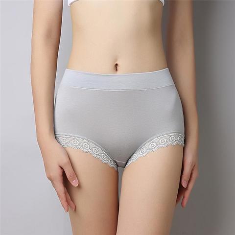 KJ888 Women Modal Underwear Knickers High Waist Bow Briefs For Women Seamless Breathable Lingerie Panties Ropa Interior Femenina ► Photo 1/4